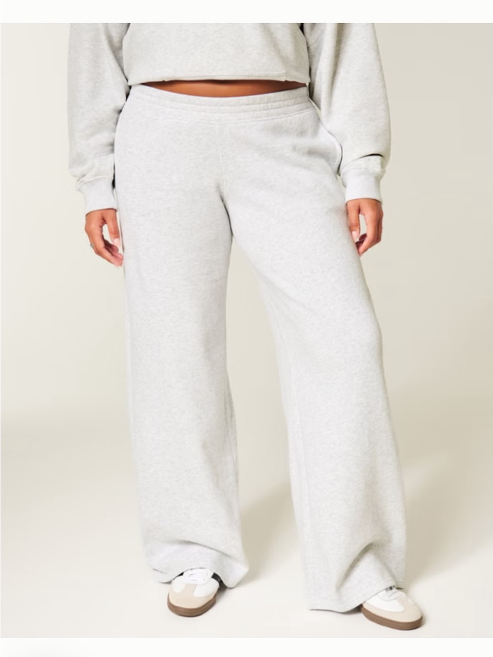 Hollister Gray Wide-Leg Sweatpants